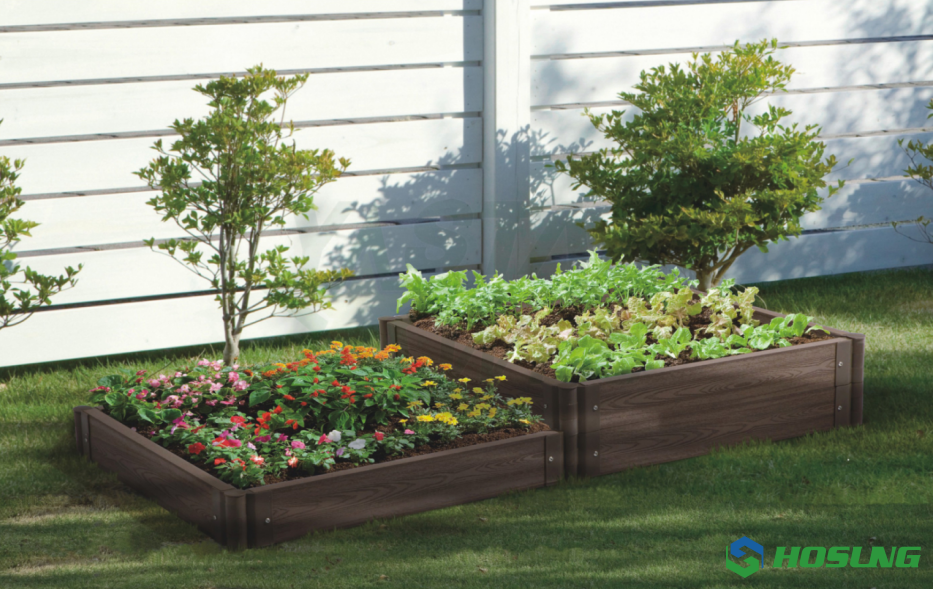Wood Plastic Composite Outdoor Garden Patio Flower Planter Box